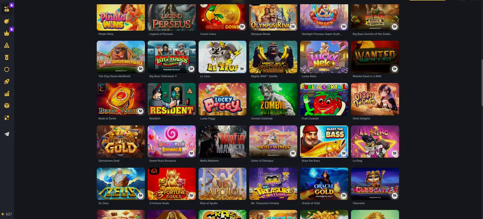 страница типы призов для новых — бонус 100 FS депозит от 15$